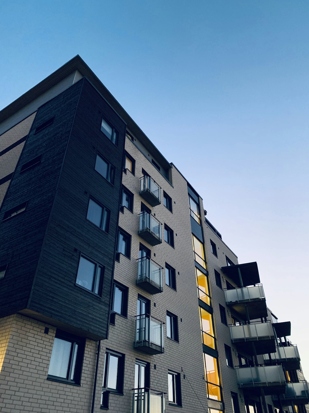 Modern apartment building in Mexico